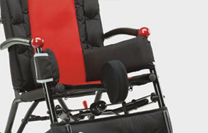 Smal abduktionsblockering som hindrar att benen faller inåt.