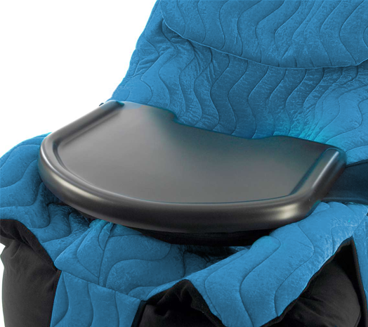 Bord som fästs direkt på Ppod-stolen för aktivitet eller måltider.