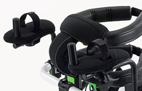 Armstöd för mindre användare, ger stabilitet och korrekt armposition.