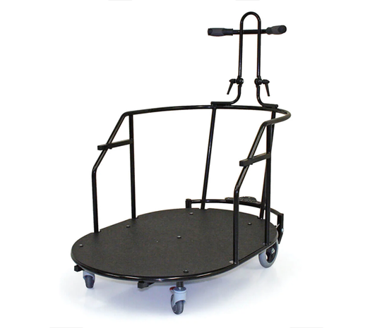 Mobil bas med handtag och hjul för enkel flytt av Ppod-stolen mellan olika rum.