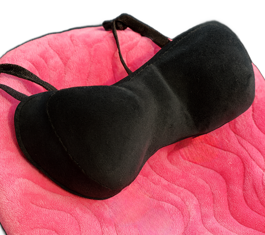 Mjukt huvudstöd med tre luftkammare för extra komfort och stöd.