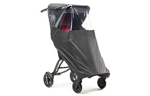 Regnskydd för CLIP-vagnen som skyddar användaren mot regn och vind.