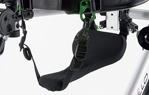 Ergonomisk sadel som ger komfort och korrekt positionering.